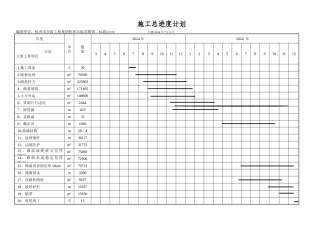 施工总体计划表