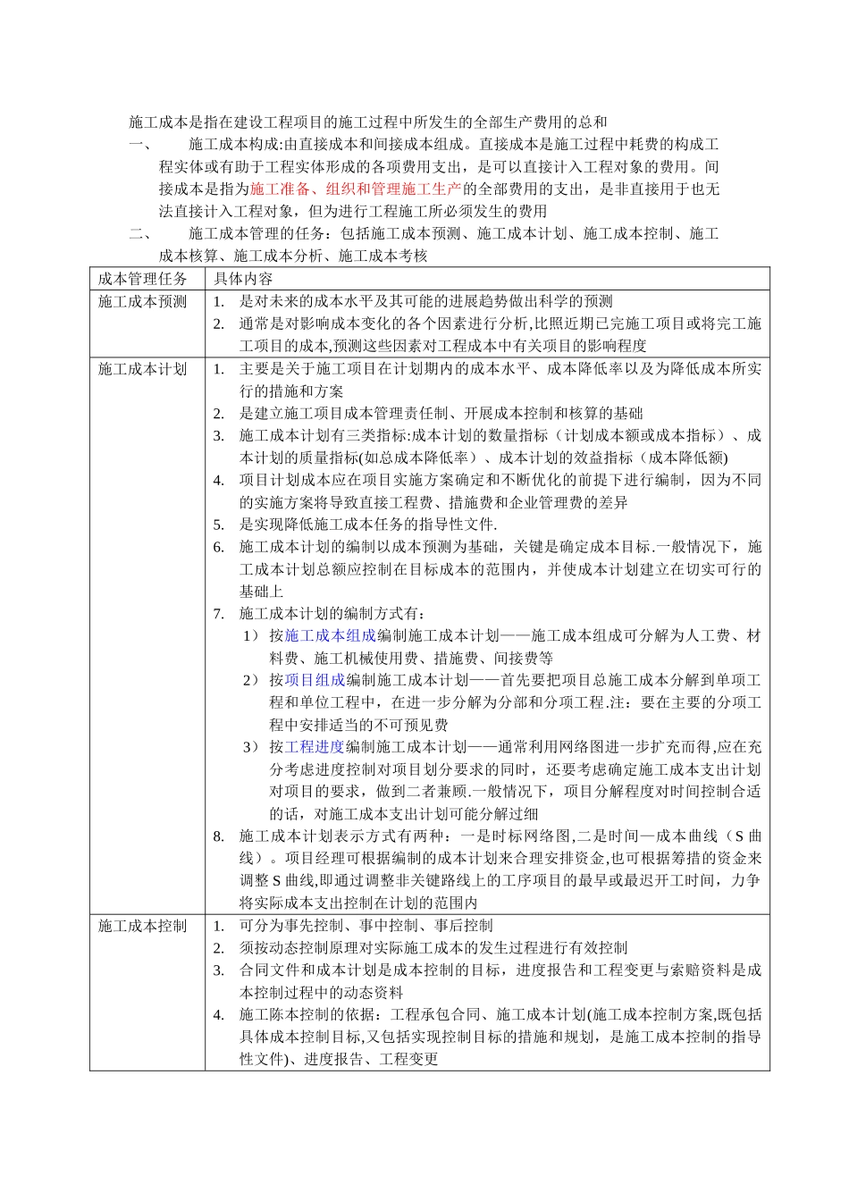 施工成本管理与施工成本计划_第1页