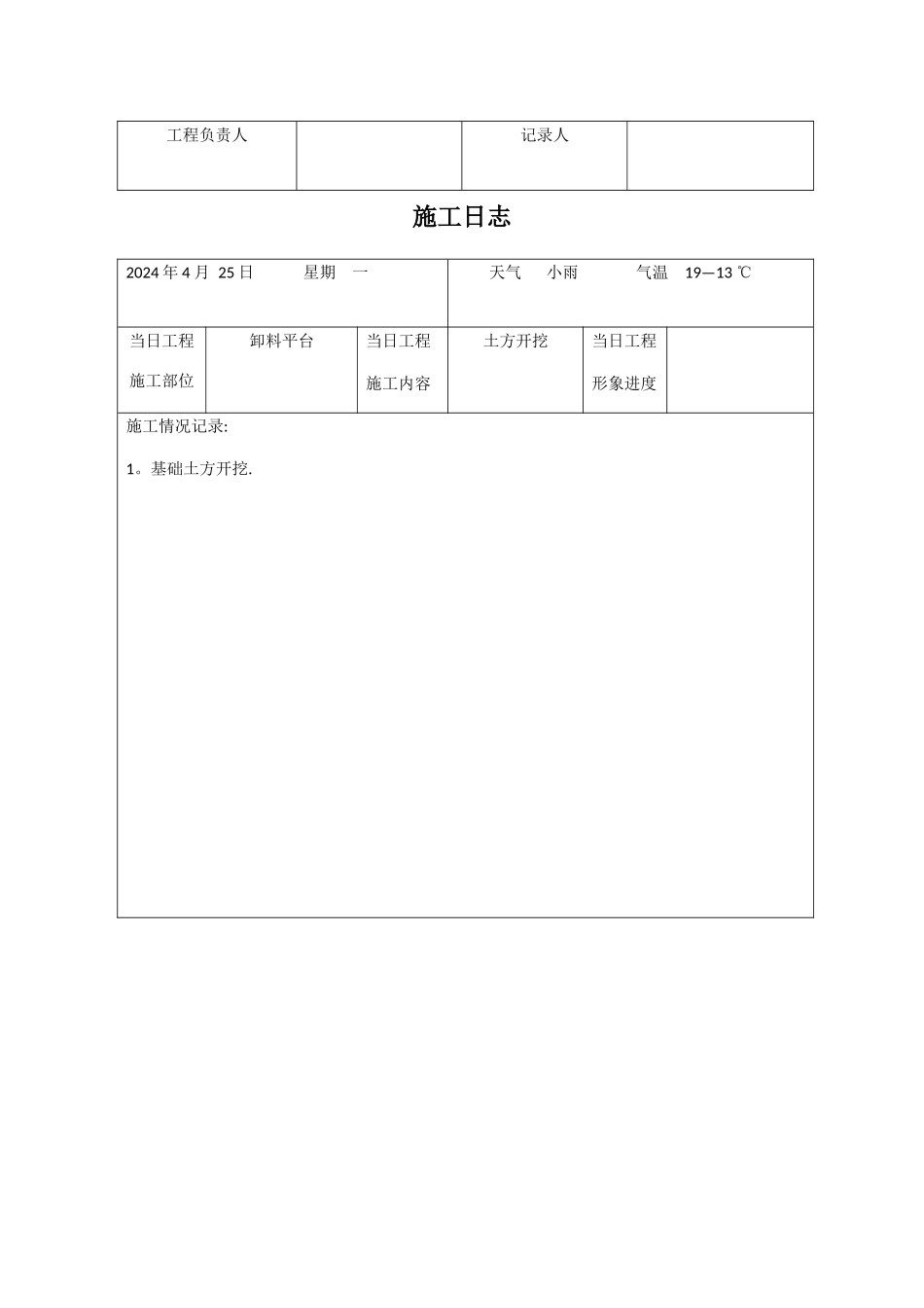 施工日志表格_第2页