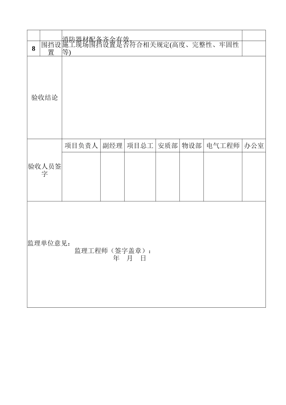 施工现场临建设施验收表_第2页