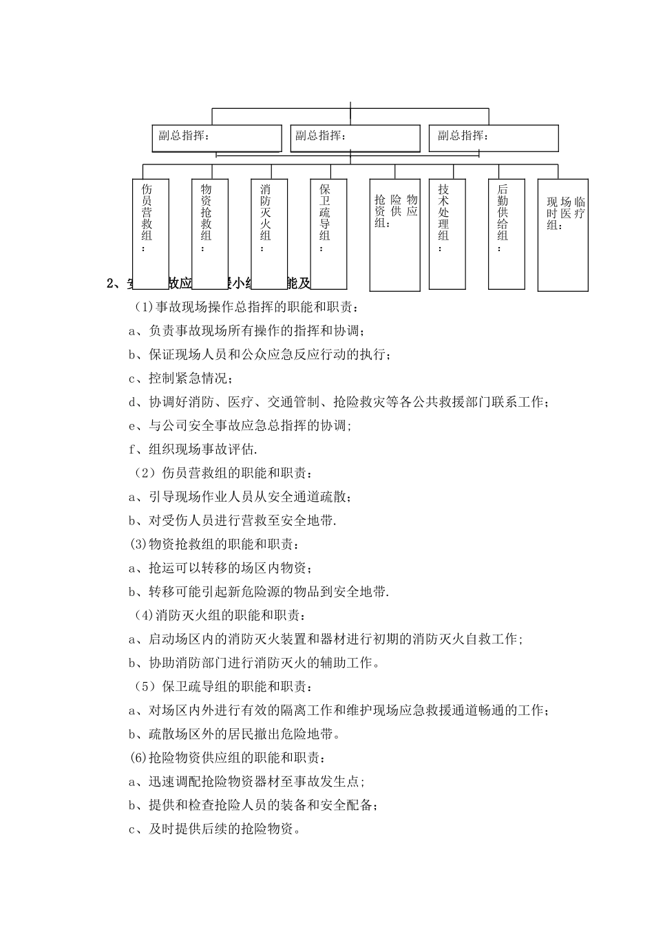 施工现场安全事故应急救援预案(综合性的)_第3页