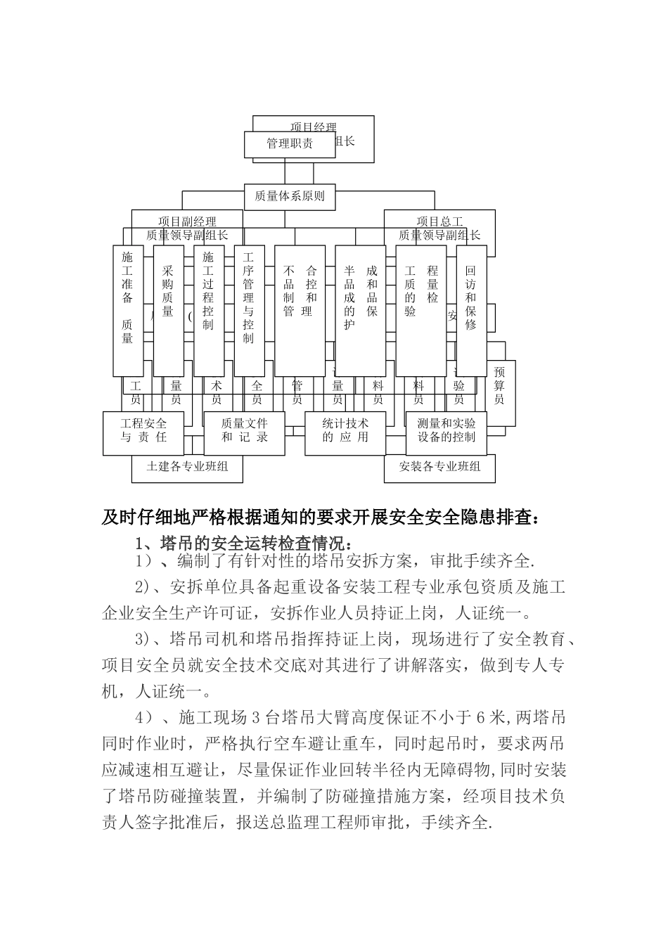 施工现场安全隐患排查治理汇报该_第2页