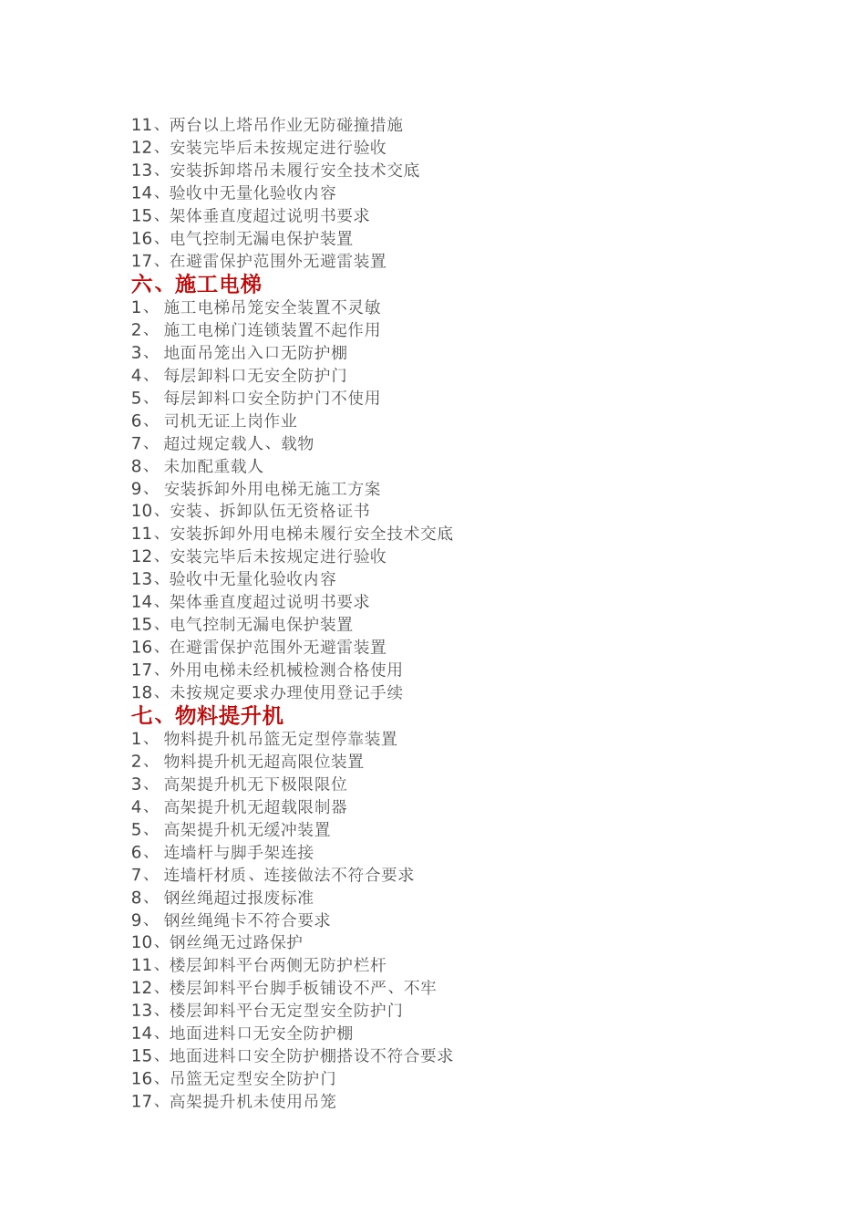 施工现场常见安全隐患汇总_第3页