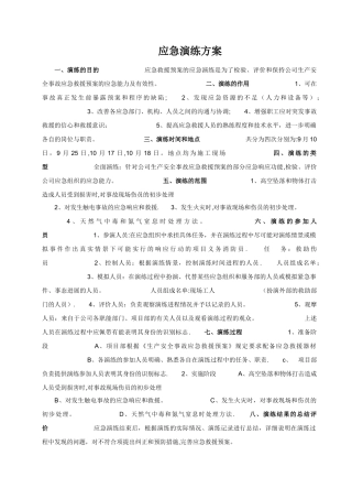 施工现场应急演练方案