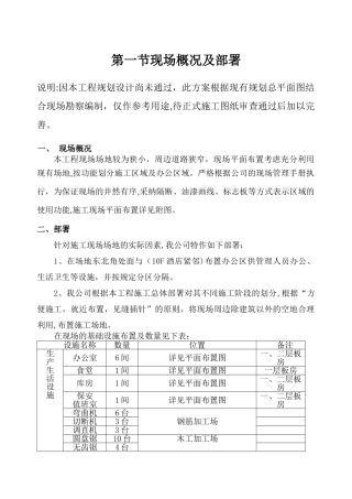 施工现场总平面布置方案.