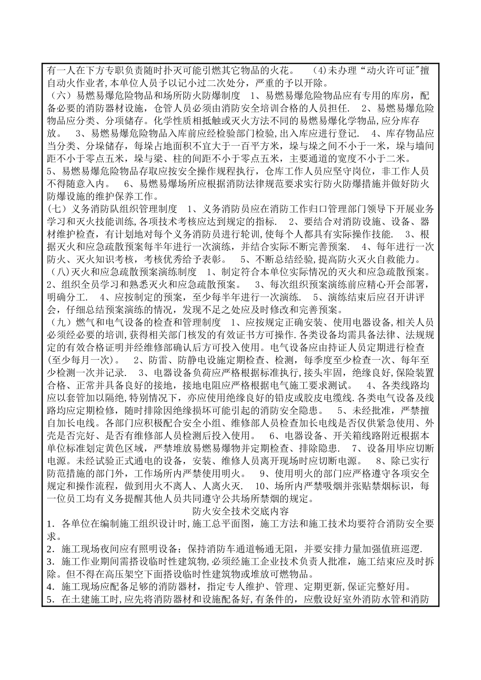 施工现场消防防火安全技术交底_第2页