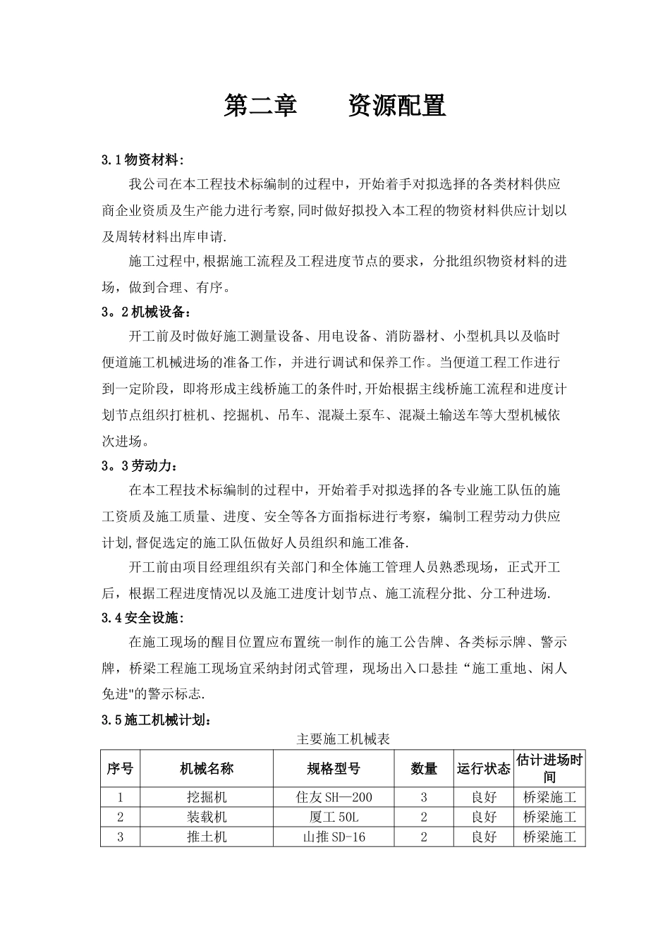 施工组织设计-资源配置_第1页
