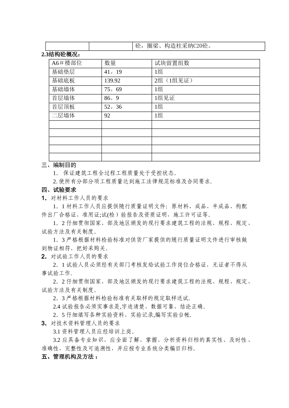 施工试验检验方案范本_第3页