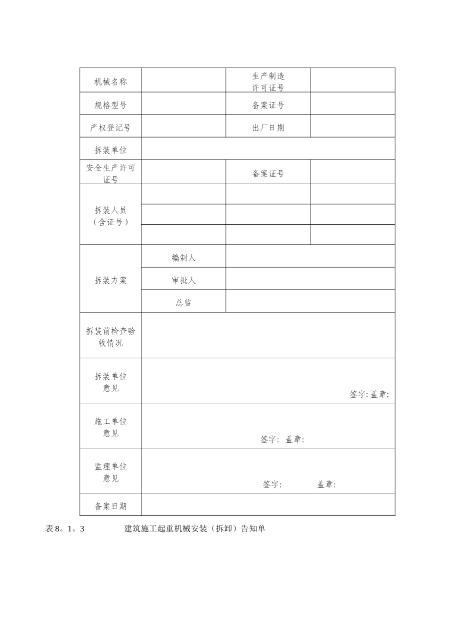 施工起重机械安装表_第2页