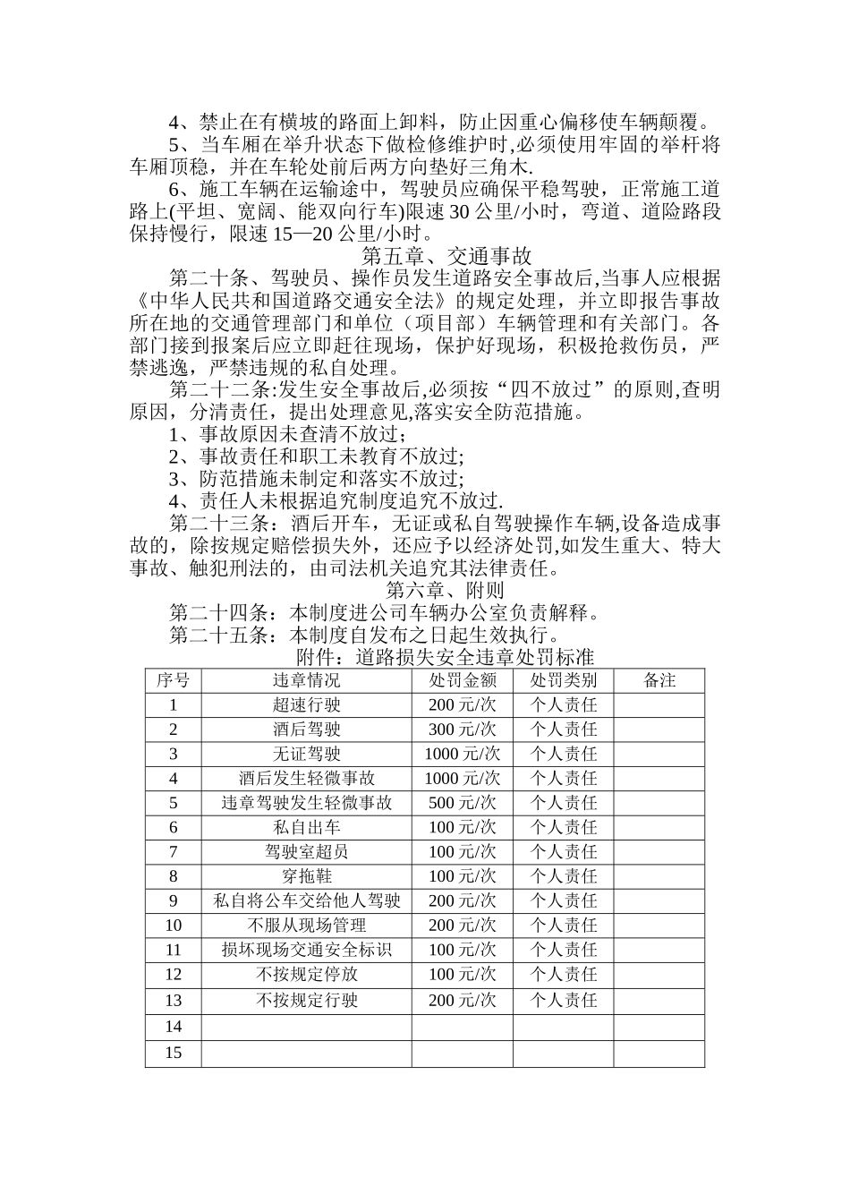 施工车辆现场道路运输安全管理规定_第3页