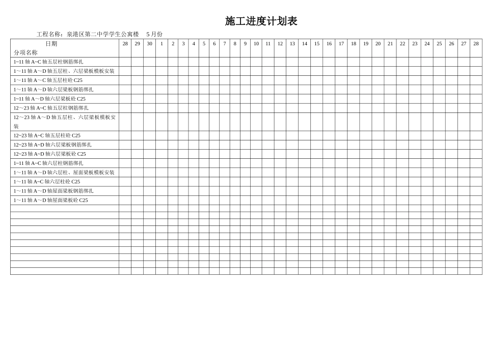 施工进度计划表12_第3页