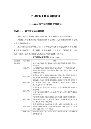 施工项目风险管理