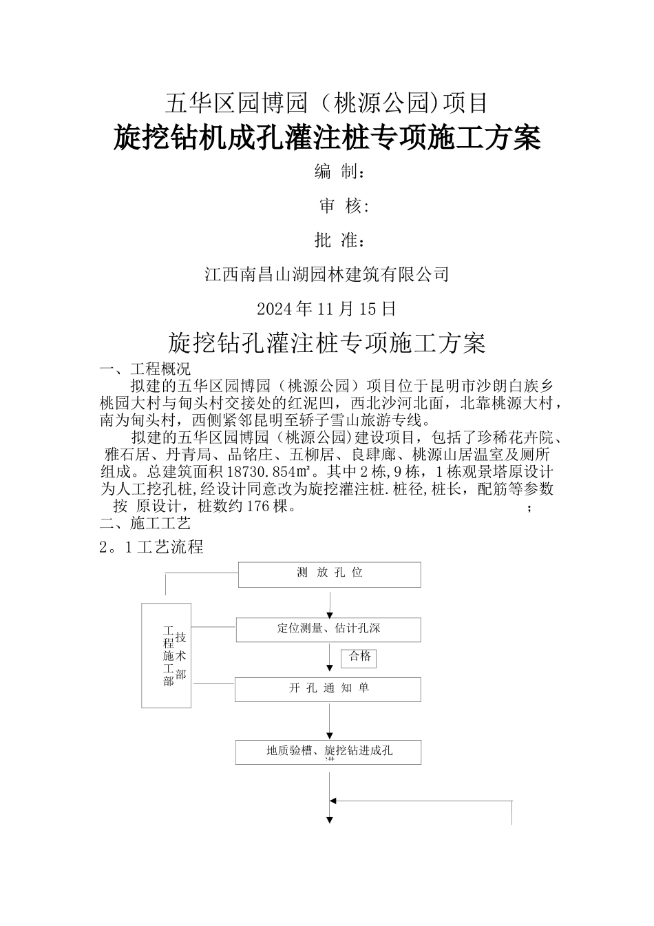 旋挖钻孔灌注桩专项施工方案_第1页