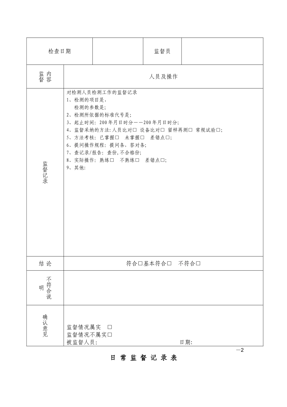 日常监督计划表_第2页