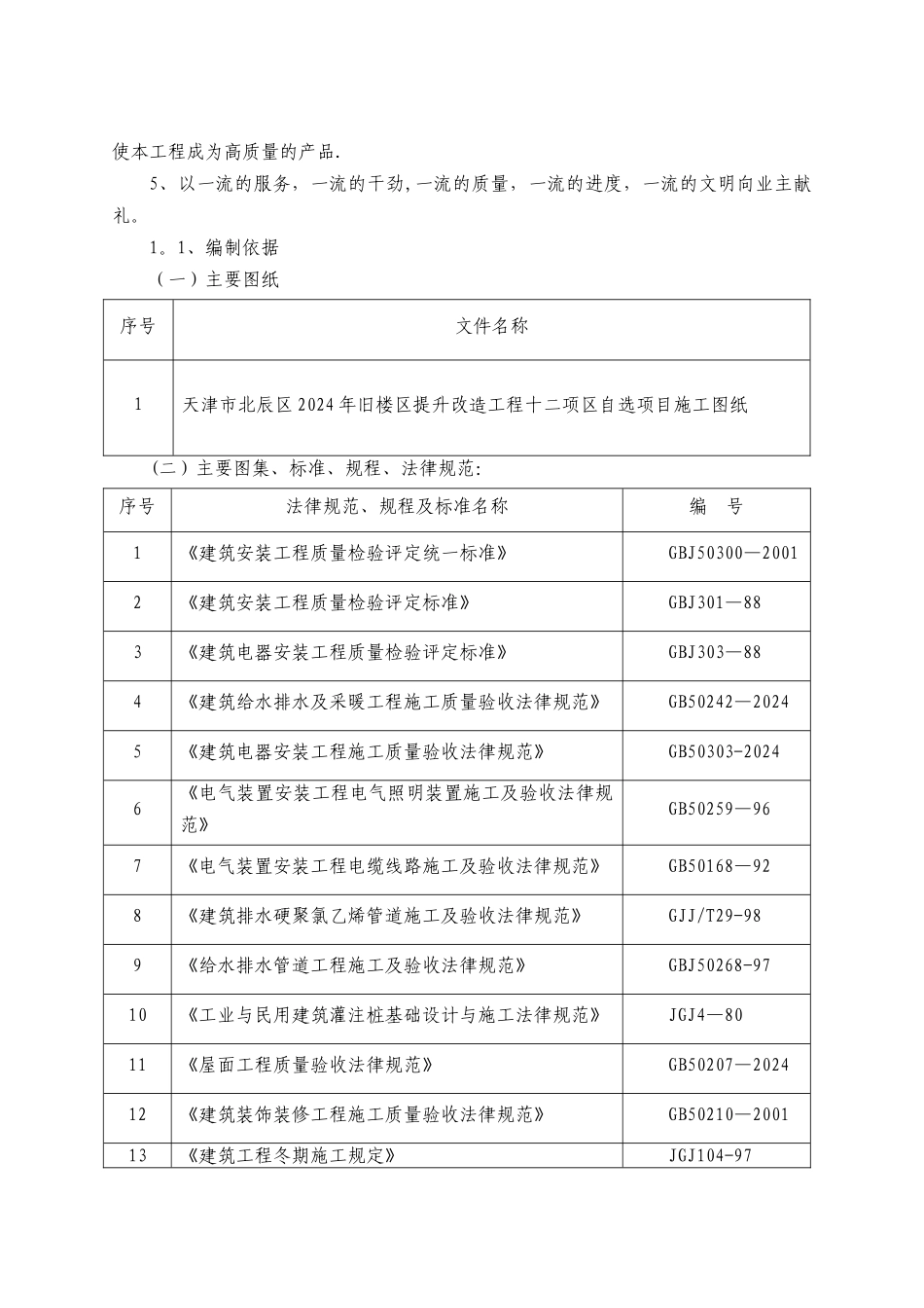 旧楼区提升改造工程投标文件_第2页