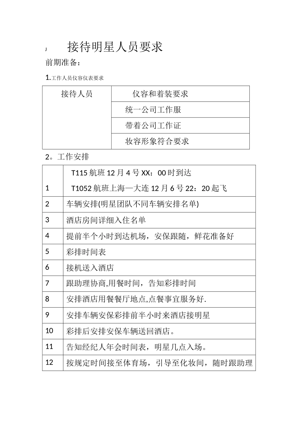 明星接待流程_第1页