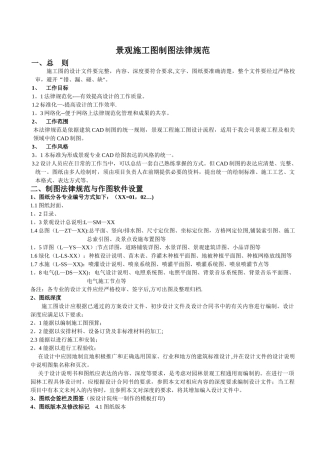 景观施工图纸