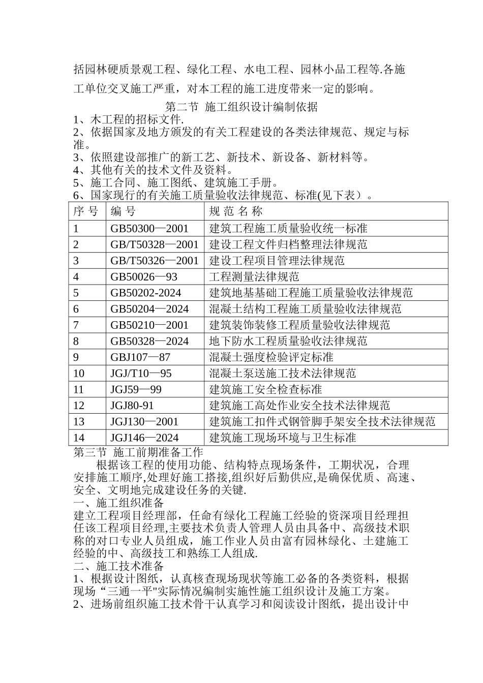 景观绿化工程施工组织设计_第2页