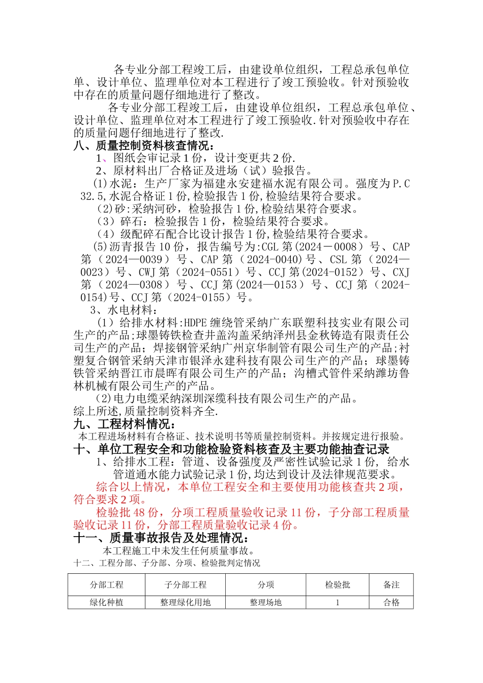景观绿化工程质量评估报告_第3页
