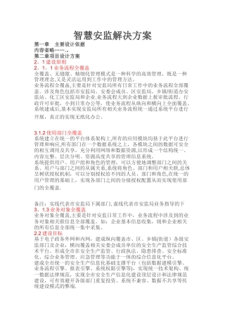 智慧安监解决方案