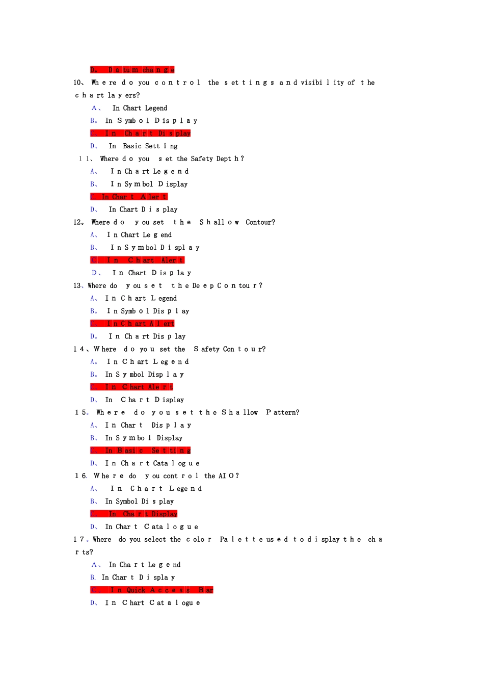 2025年FURUNO 电子海图 完整题库_第2页