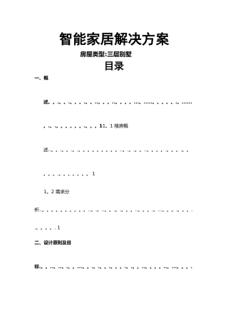 智能家居解决方案