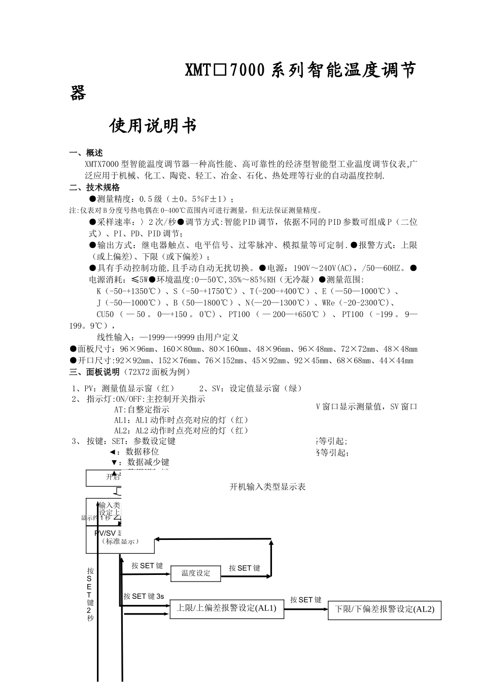 智能温控仪表说明书_第1页