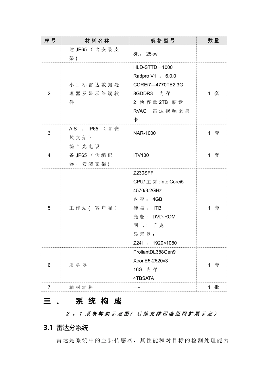 智能雷达光电探测监视系统单点基本方案_第3页
