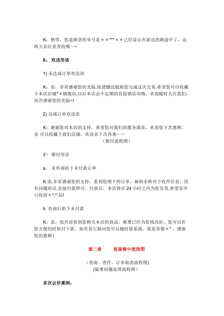 最全客服流程图：电商客服售前售中售后_第3页