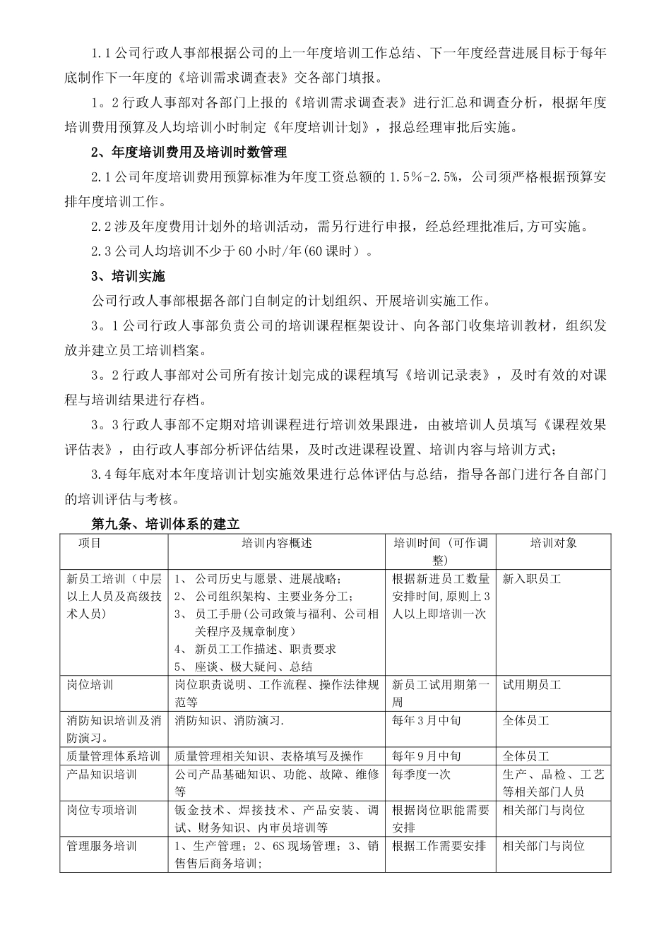 最全面好用的培训管理制度_第3页
