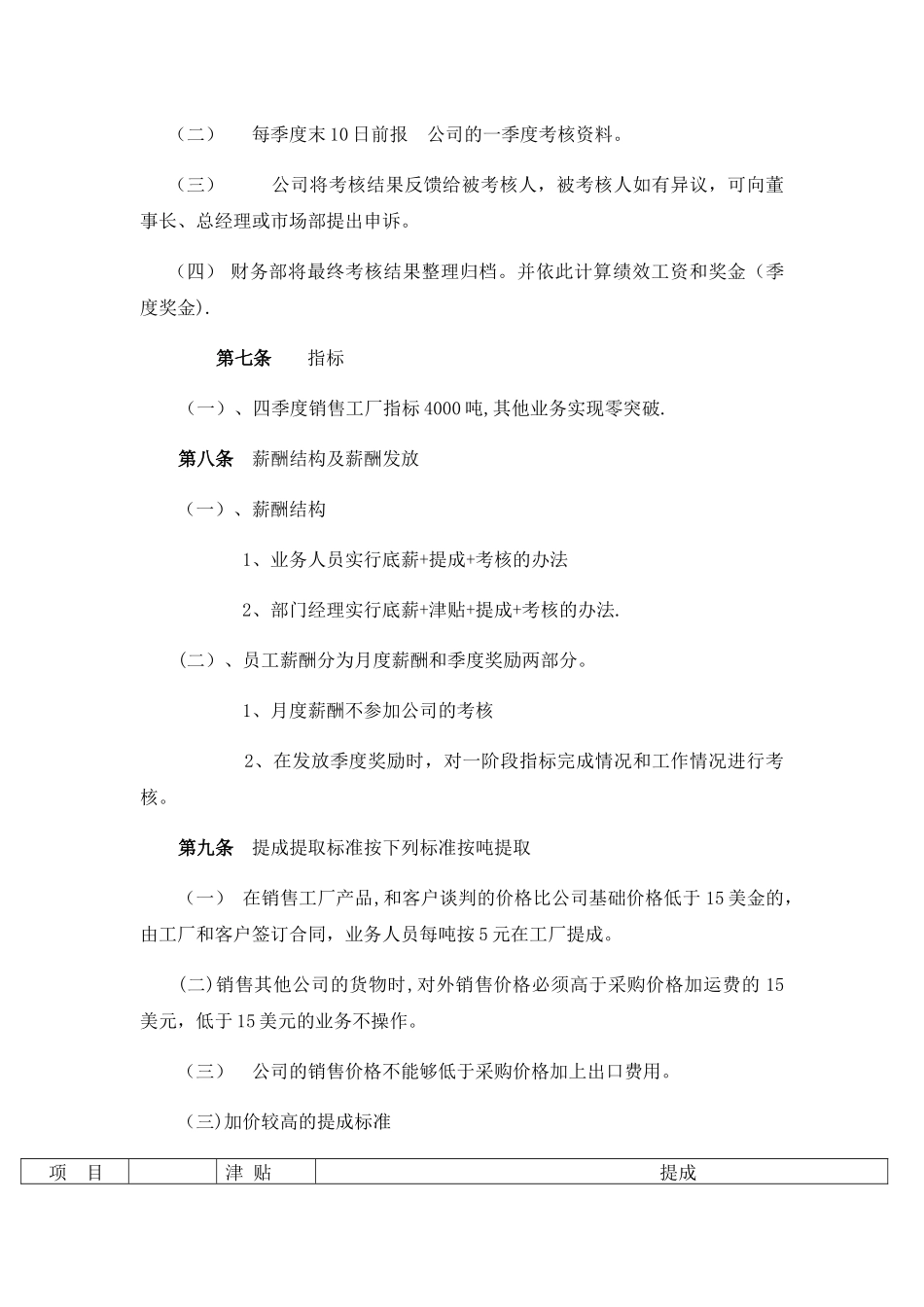 最完善的贸易公司绩效考核管理办法---副本_第2页