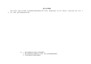 最新土地整理工程通用施工总平面布置图