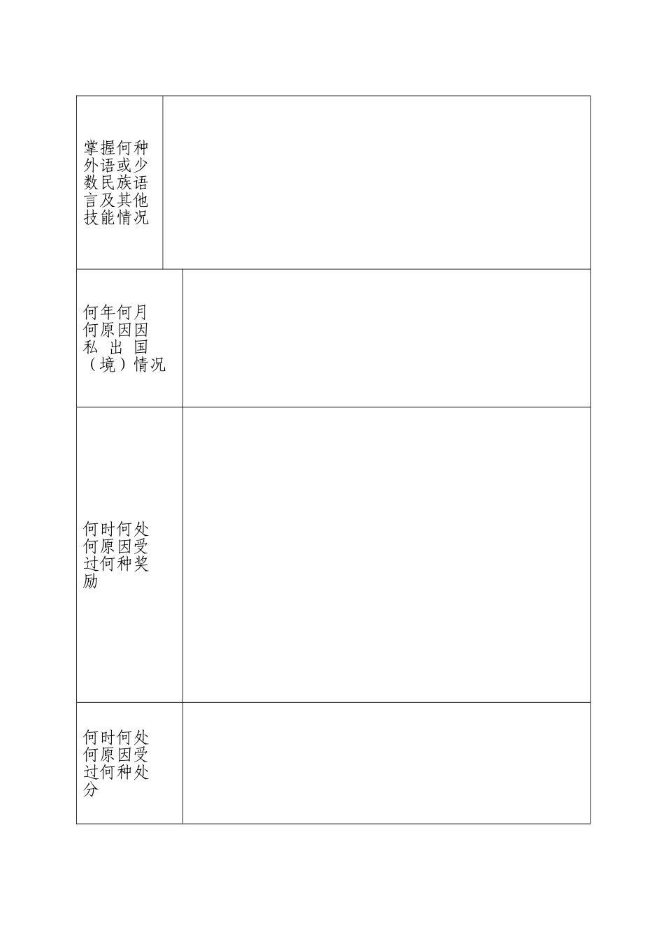 最新干部履历表_第3页