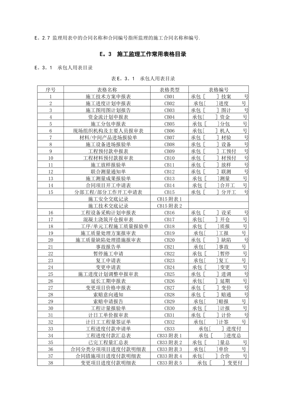 最新施工监理工作常用表格_第2页
