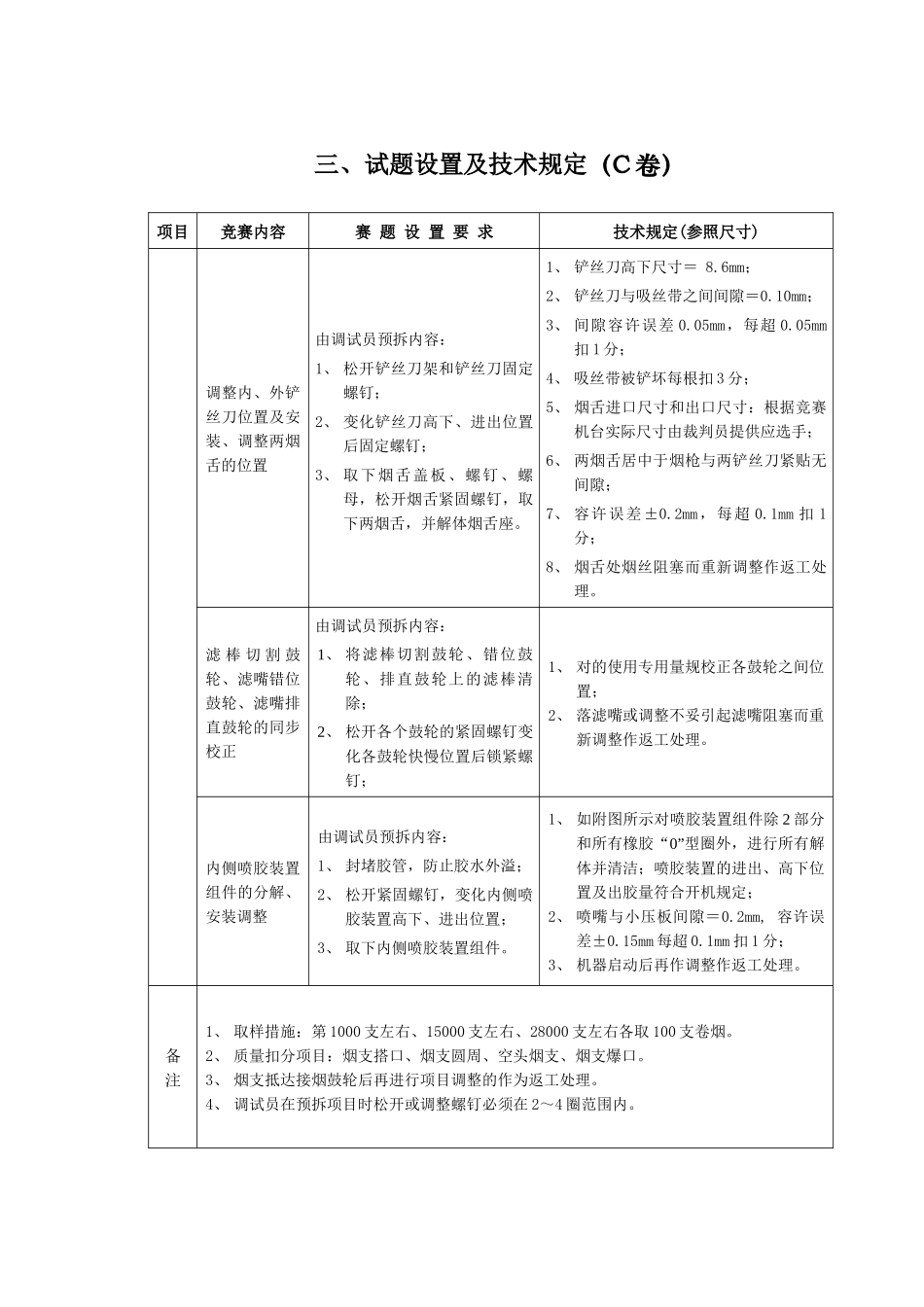 2025年第二届全国烟草行业烟机设备维修职业技能竞赛GDX2型包装机组技能试卷C卷_第3页