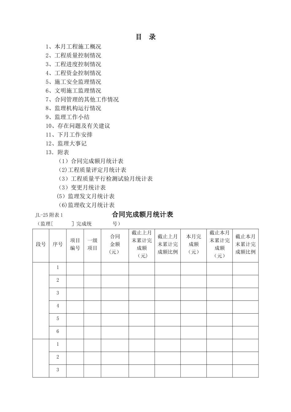 最新水利工程监理月报表_第2页