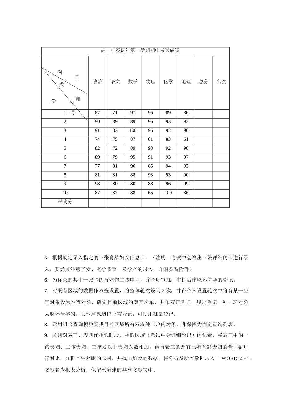 2025年深圳市人口计生系统信息应用知识竞赛上机操作题库社区操作人员_第2页
