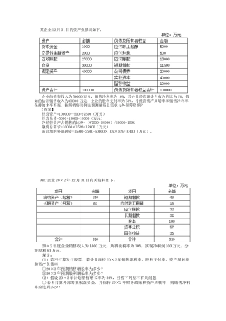2025年注册会计师财务管理题目