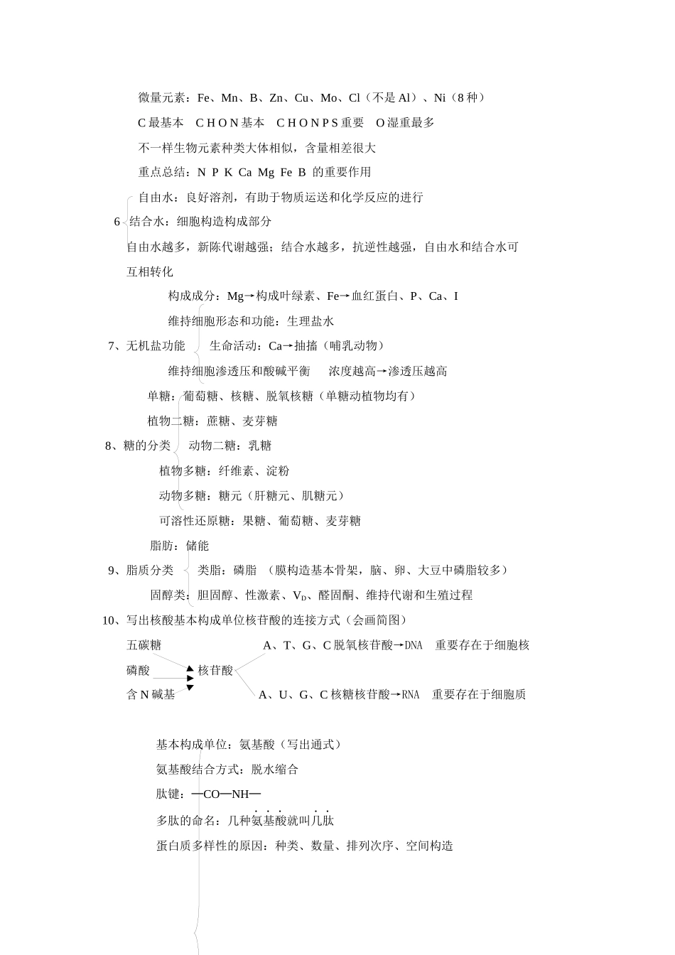 2025年高中生物复习知识手册全套_第2页