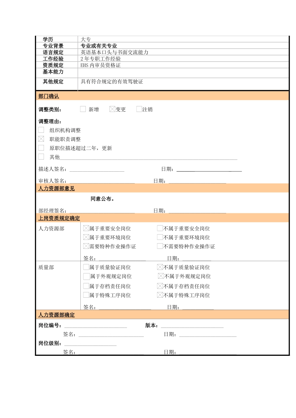 2025年大型电子公司EHS安全工程师职位说明书_第2页