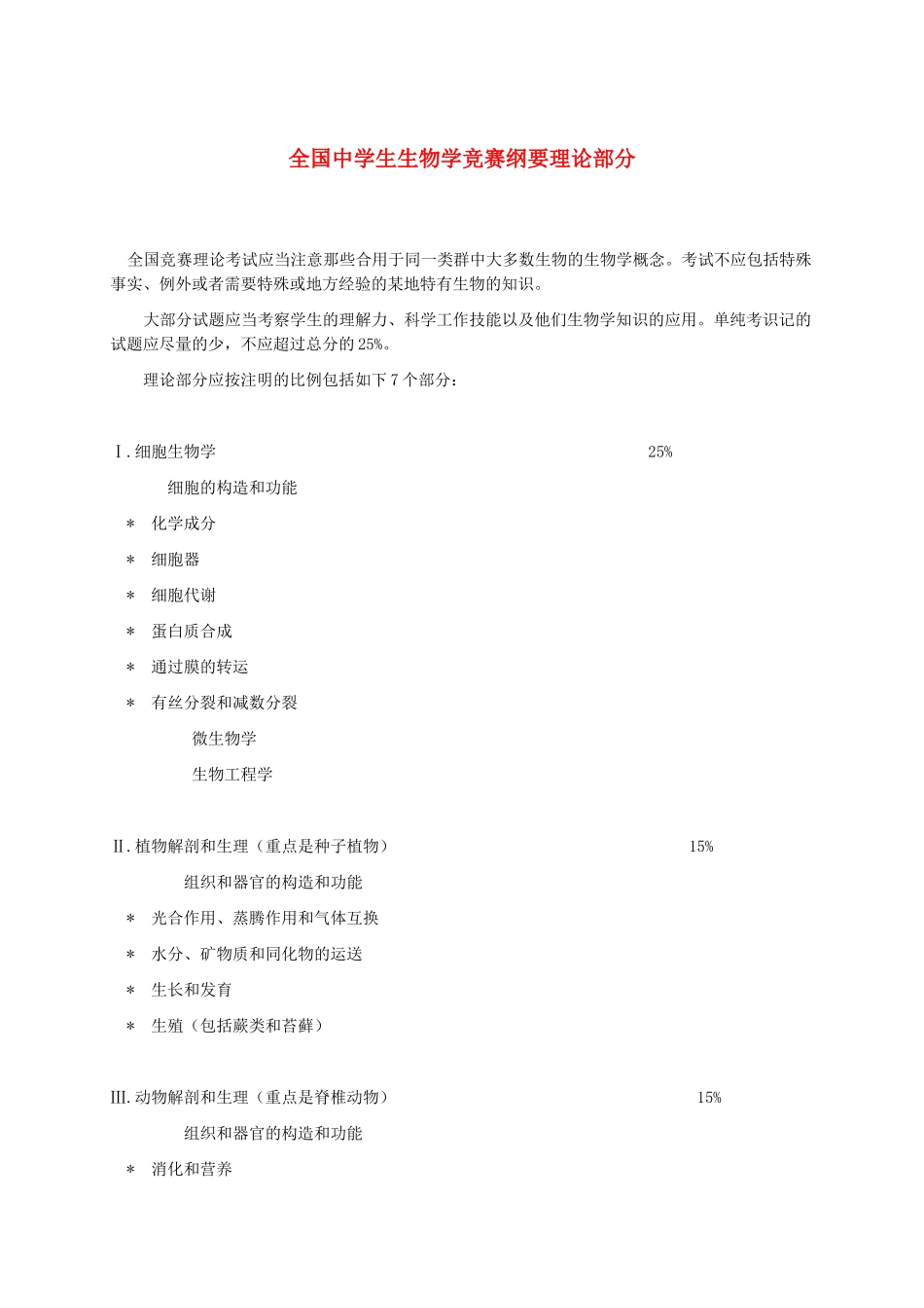 2025年生物学科竞赛大纲_第1页