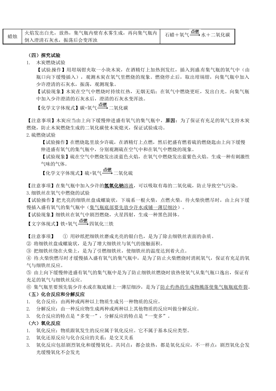 2025年江西省金溪县第二中学九年级化学上册第二单元我们周围的空气知识点总结新人教版_第3页