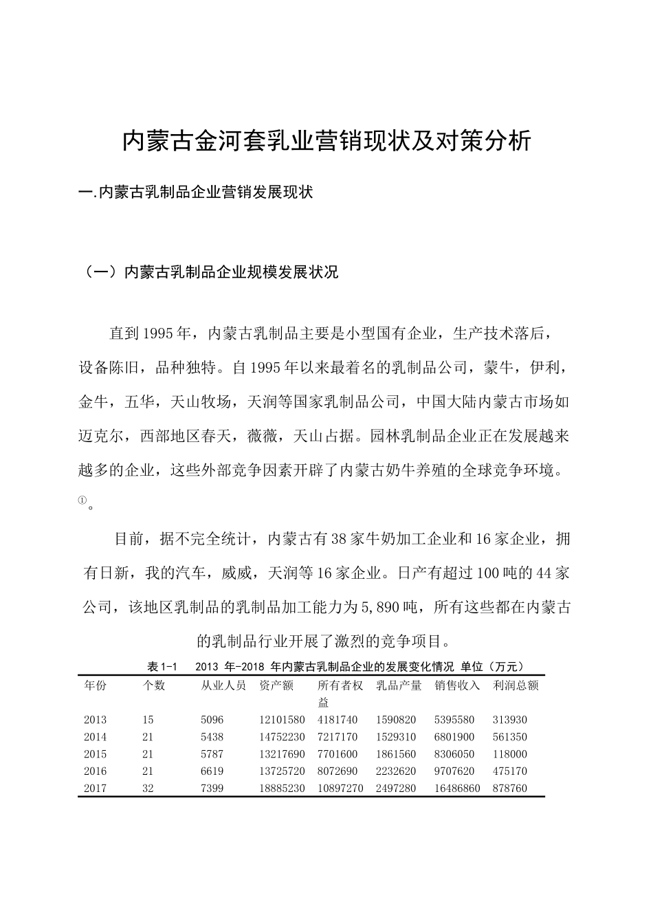 内蒙古金河套乳业市场营销策略分析与研究_第3页