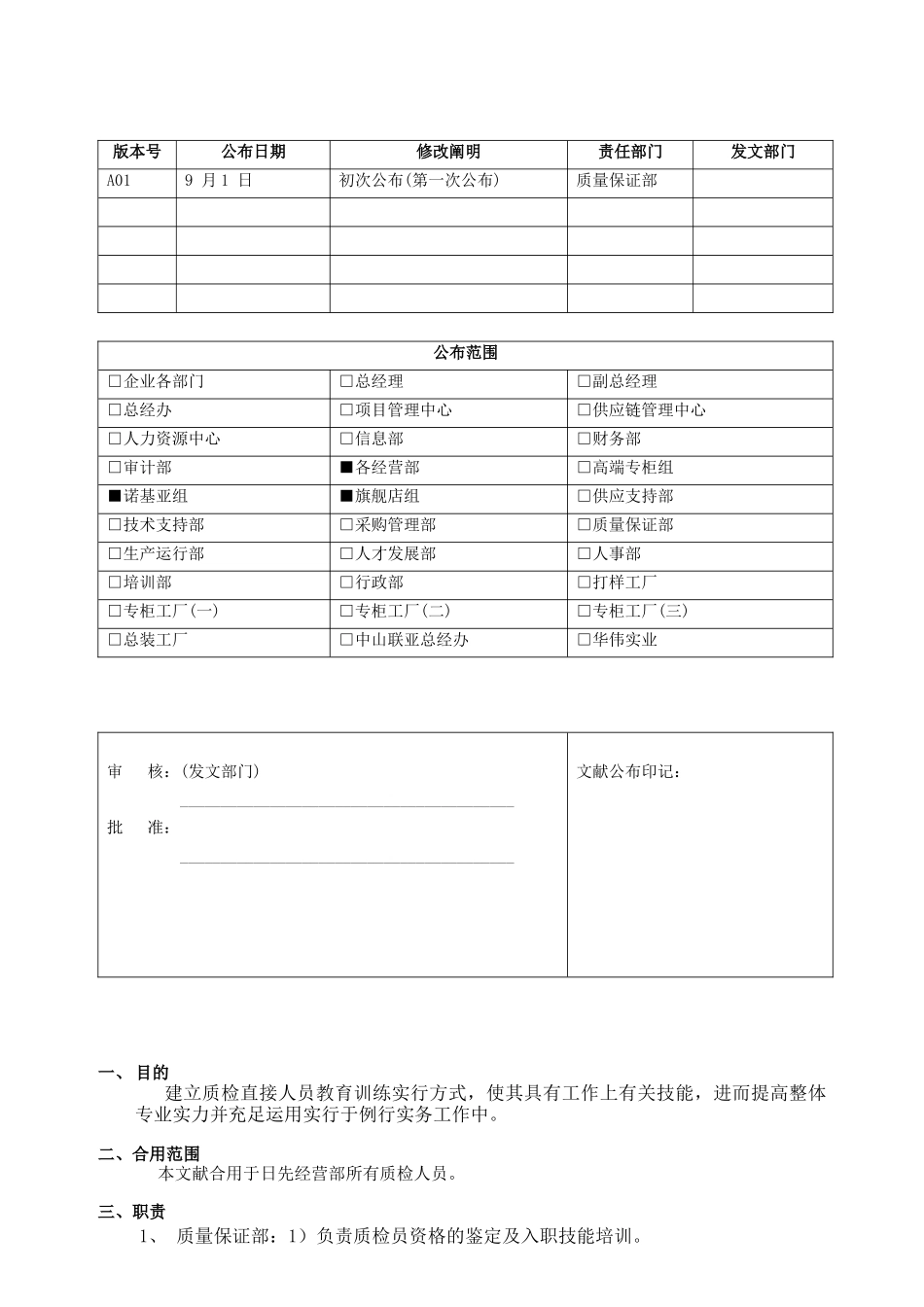 2025年质检员培训考核及资格评定细则_第1页