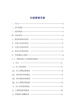 2025年行政管理全套手册