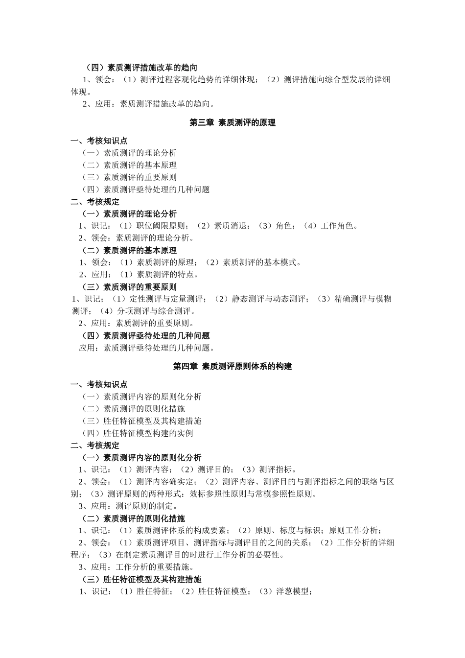 2025年江苏自考人员素质测评大纲_第2页