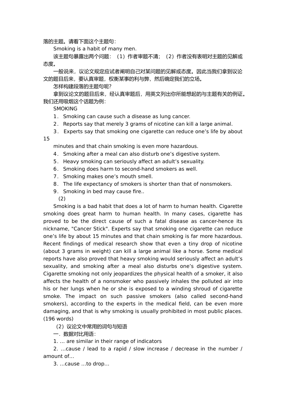 2025年英语四级议论文写作辅导书_第2页