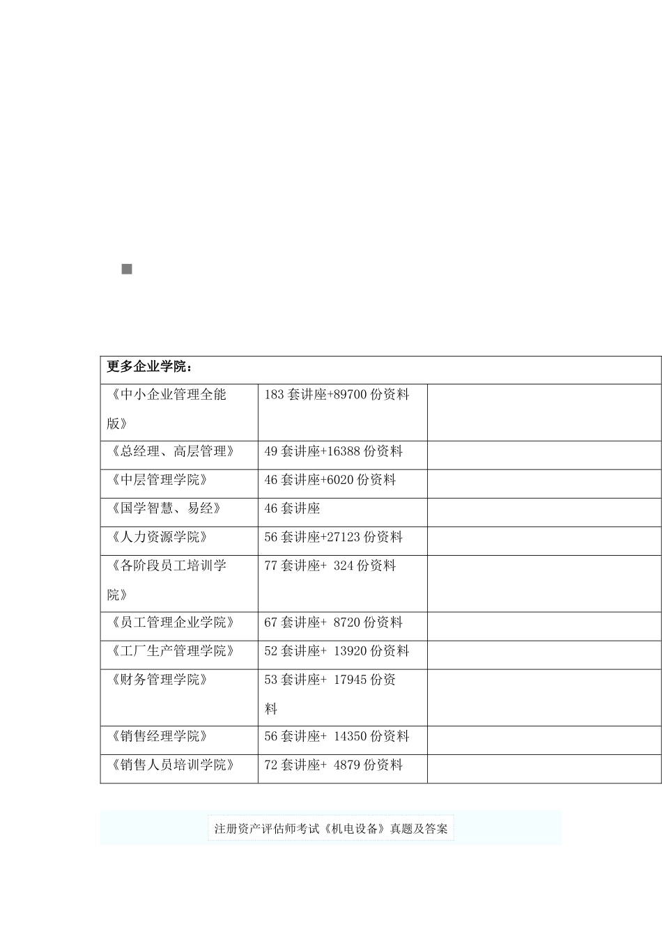 2025年年注册资产评估师考试《机电设备》真题及答案_第1页