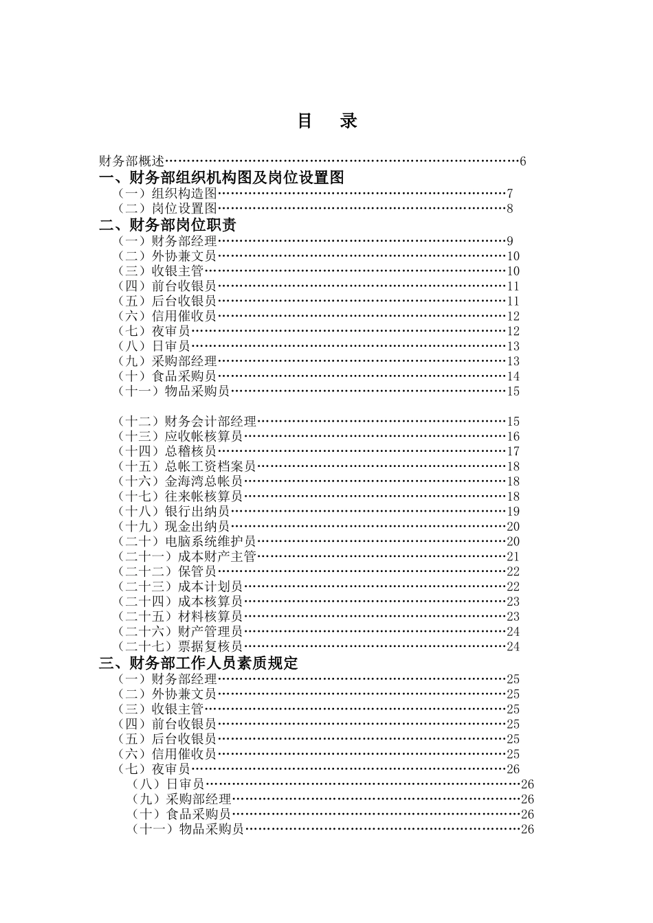 2025年酒店财务部全套管理制度_第1页