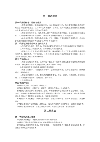 2025年法律考试大纲